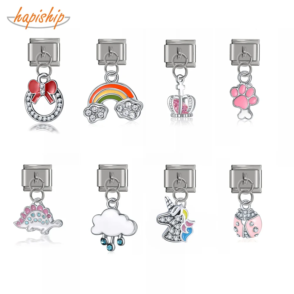 Hapiship оригинальная ромашка корона Радужный Единорог динозавр итальянское