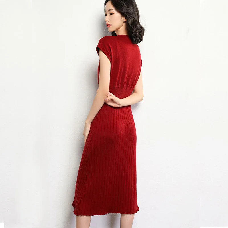 Женское длинное плиссированное платье без рукавов элегантное свободное тонкое