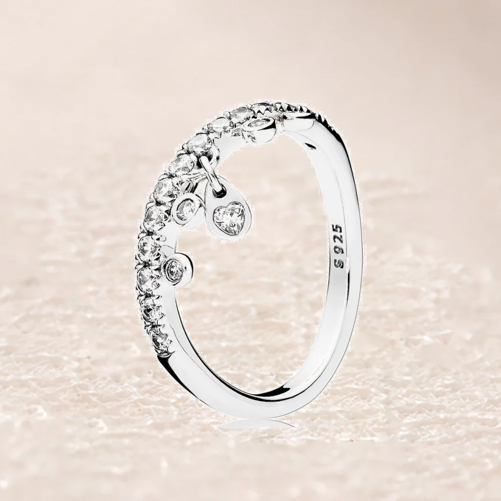 

197108CZ CHANDELIER DROPLETS RING