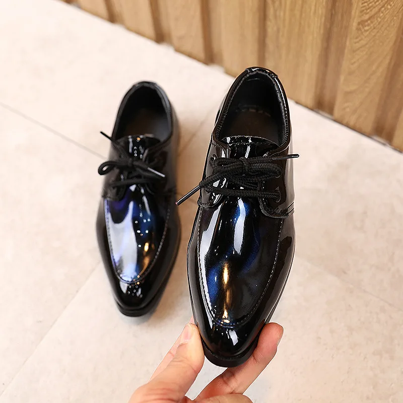 Zapatos de cuero para ni&ntilde;os, calzado antideslizante de estilo brit&aacute;nico a la moda, para fiesta de espect&aacute;culo, Oto&ntilde;o, 2022-2