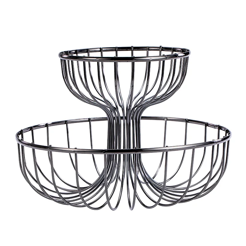 

Creative Modern Fruit Plate, Living Room Household Snacks, Sweets, Coffee Table Storage Basket, Single and Double Fruit Basket