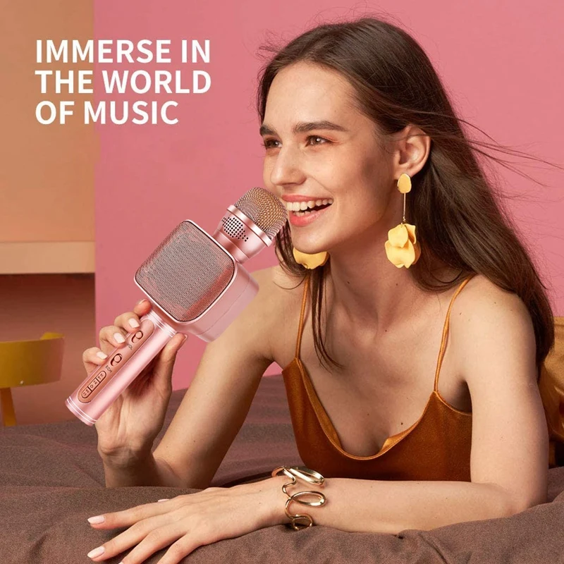 Беспроводной микрофон для караоке портативный семейного занятий на свежем