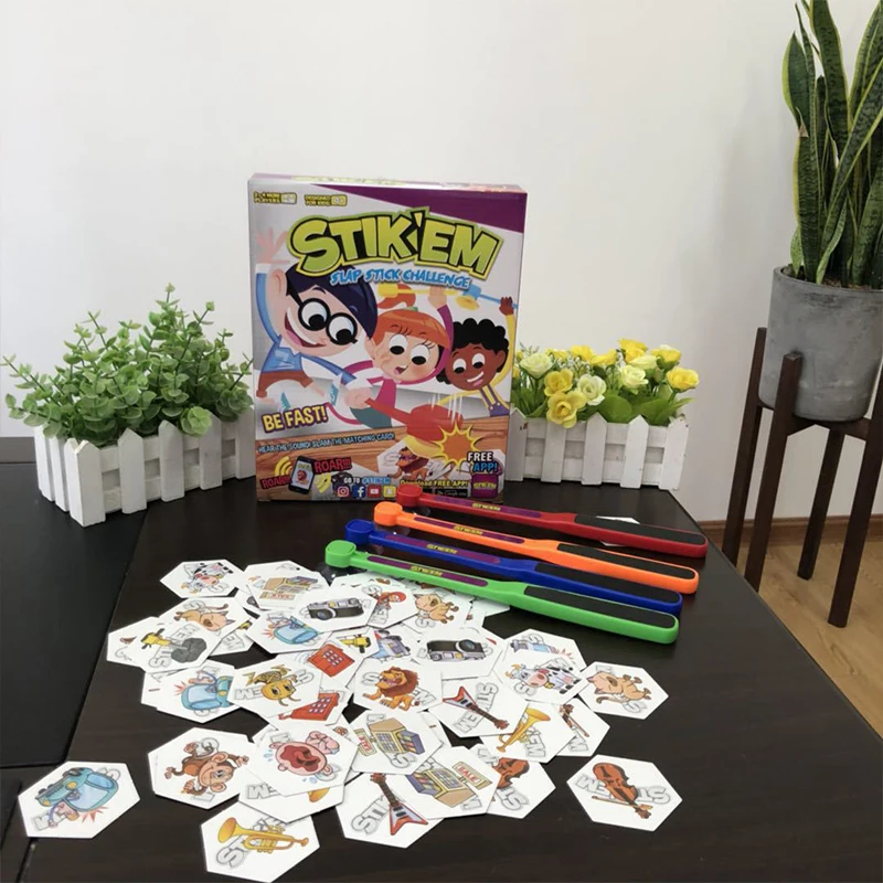 Stikem Slammer карточные игры Slap Stick вызов забавная игра stikих это более быстрая и