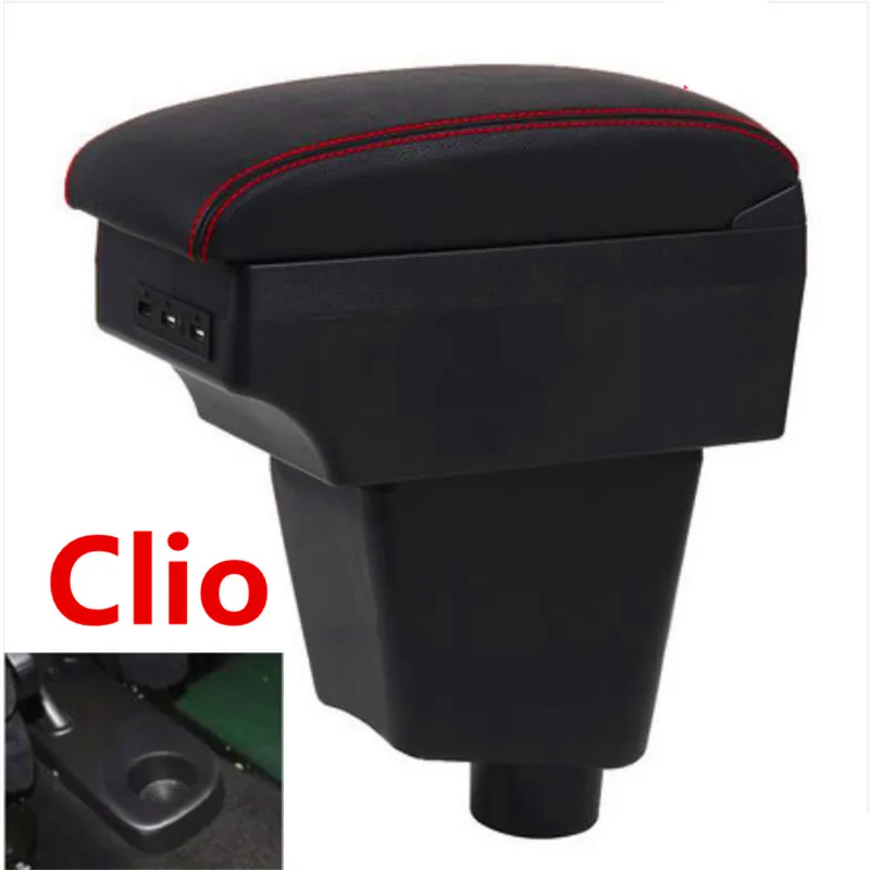 Для Renault Clio 3 Captur подлокотник коробка центральный магазин содержимое с USB