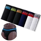 6 шт. в комплекте, пикантные мужские трусы, хлопковые, гей стильные трусы, боксеры, шорты, брендовые, Роскошные, удобные, мужское нижнее белье, новинка