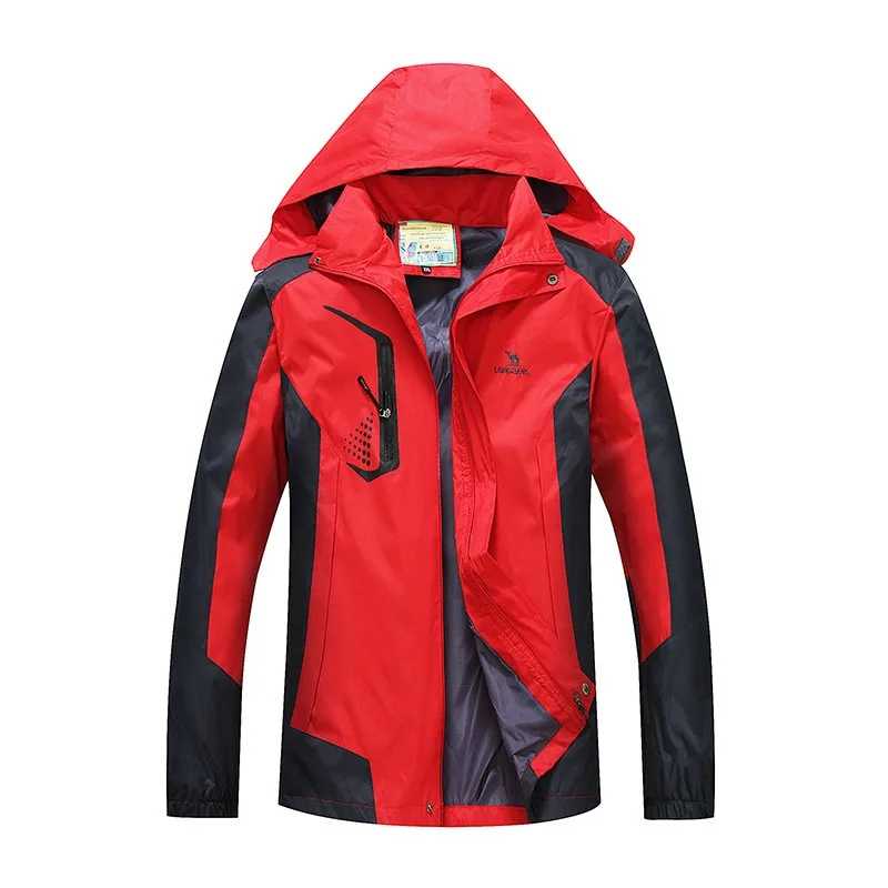 Весенне осенняя мужская куртка водонепроницаемая с капюшоном дышащая женская