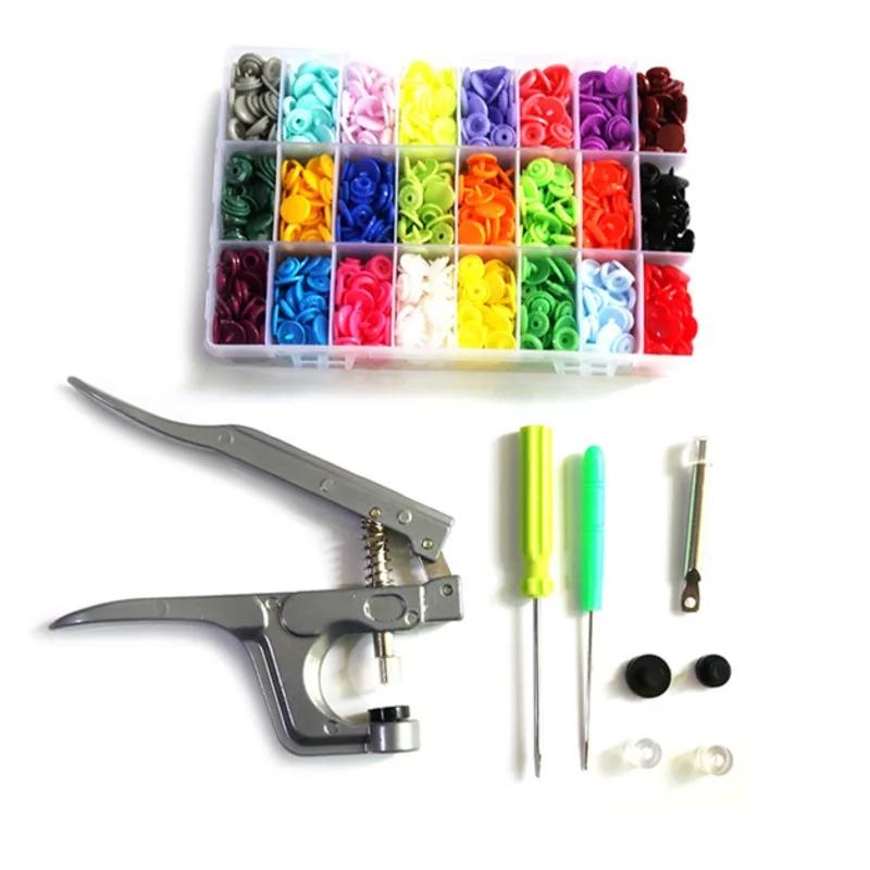 Набор полимерных пуговиц для одежды плоскогубцы крепления пластиковые пуговицы