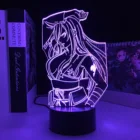 Сказочный хвост аниме фигурка эрзы алый светодиодный ночсветильник для детской спальни Декор Светильник подарок на день рождения манга 3D настольная лампа