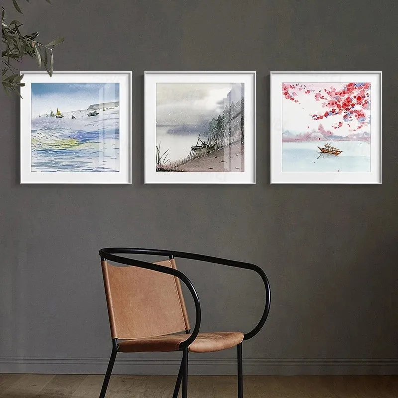 Постеры на холсте с изображением пейзажа современные настенные картины для