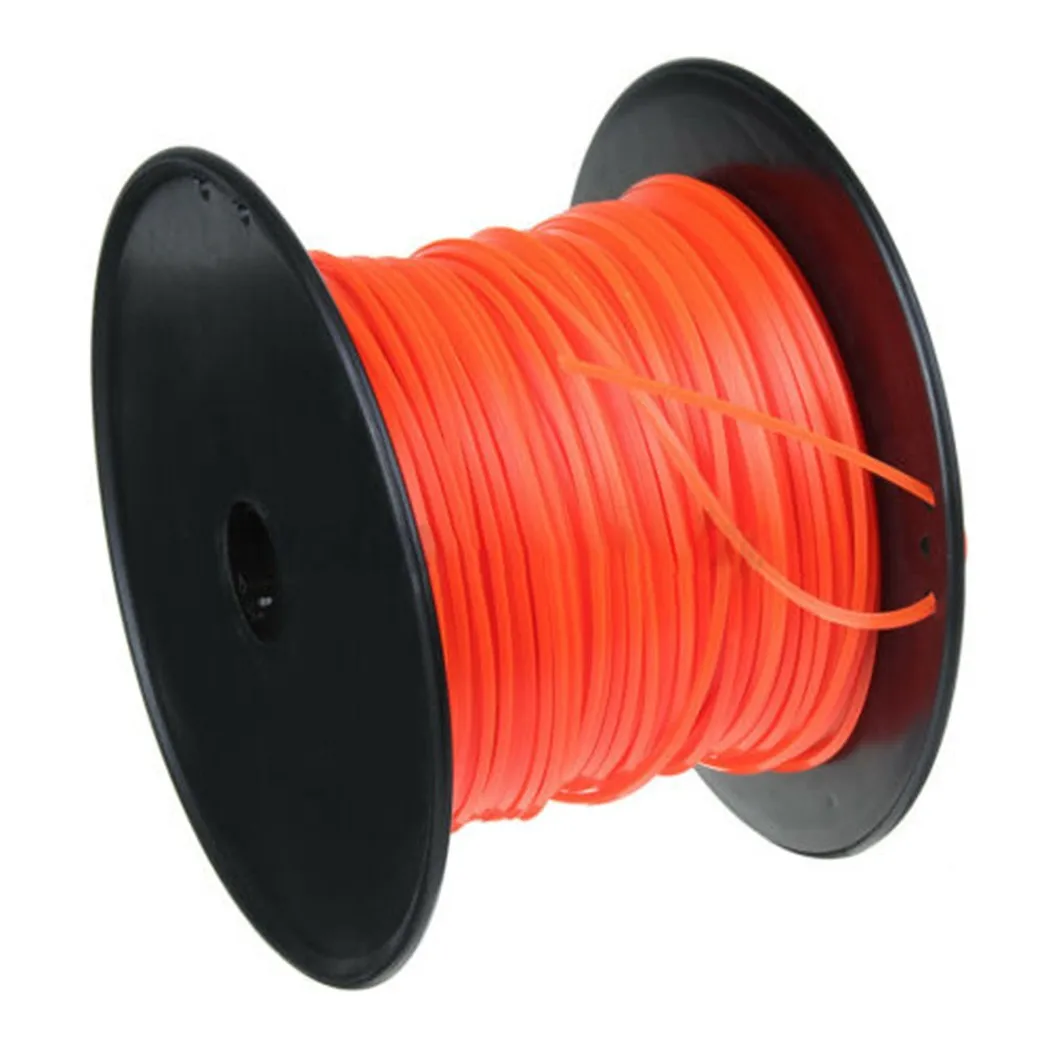 

Lawn Mower 2.4mmx100m Nylon Cord Line Orange Power Tools Replacement Wire