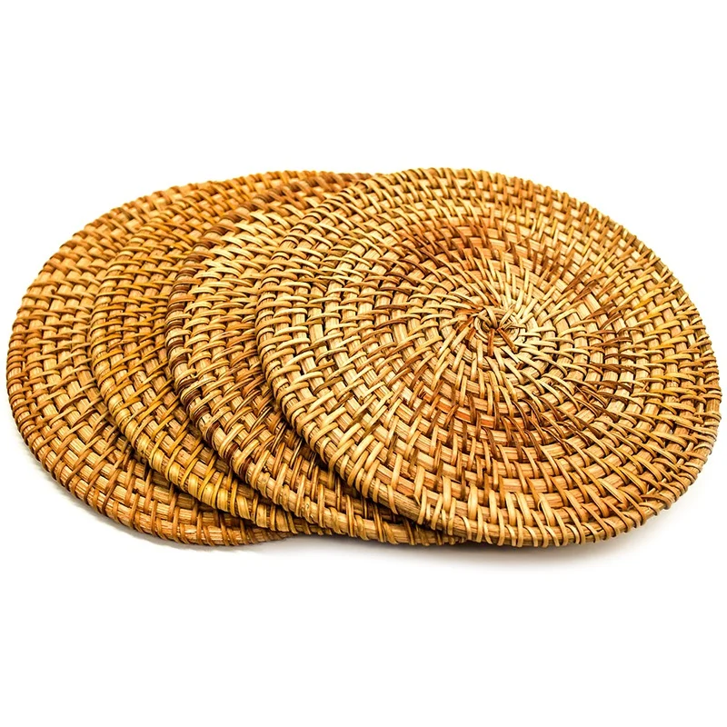 Промо акция! Для горячих блюд плетеные Ротанговые грелки для обеденного стола