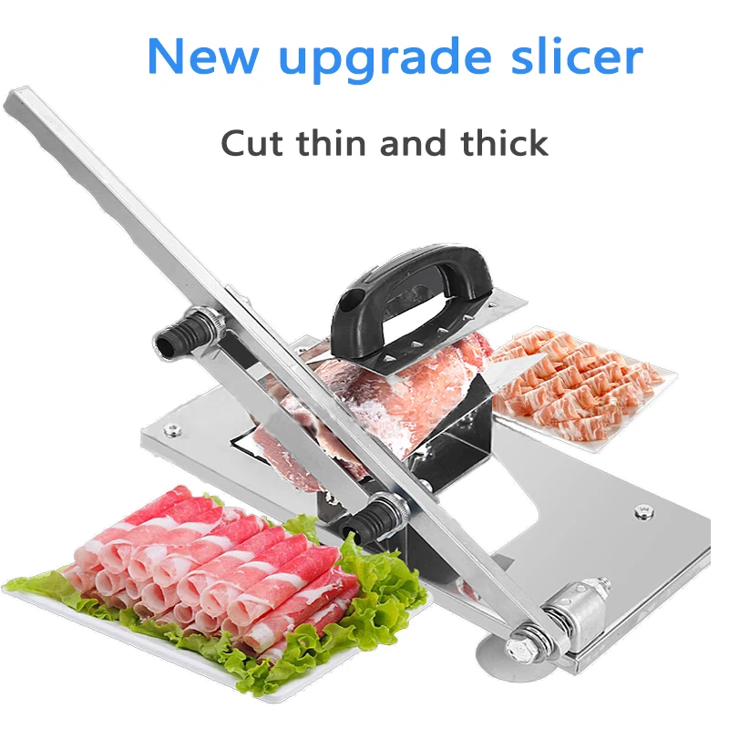 

Commercial meat cutter Multi-function beef /mutton roll slicer Stainless steel manual vegetable/Chinese medicine cutting machine