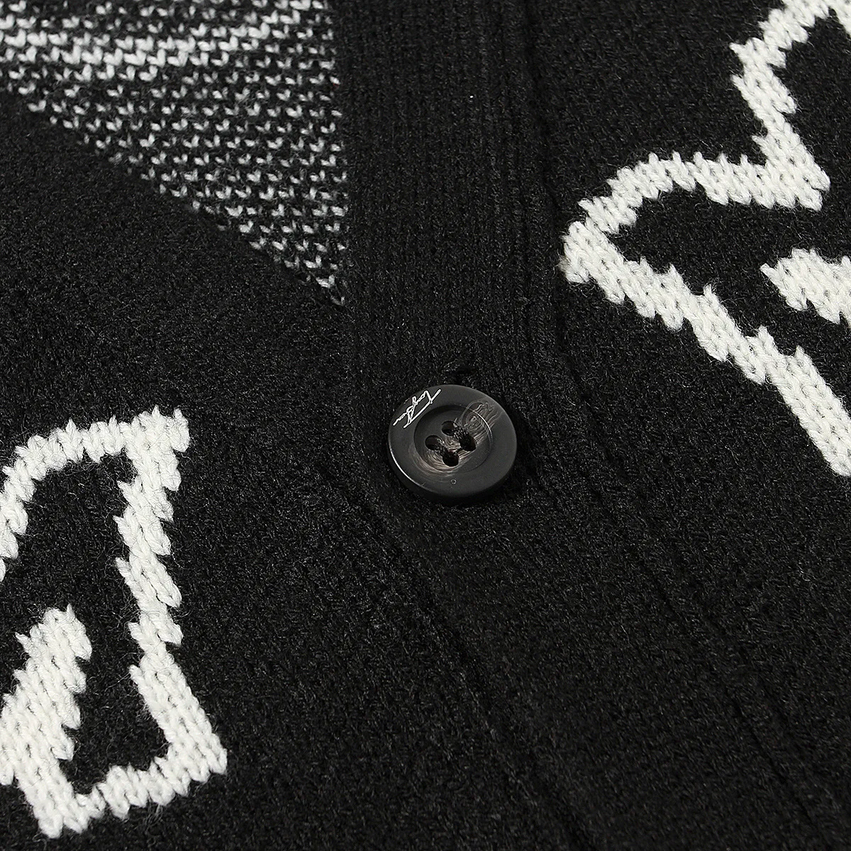 Мужской Жаккардовый свитер с V-образным вырезом большого размера | Мужская одежда