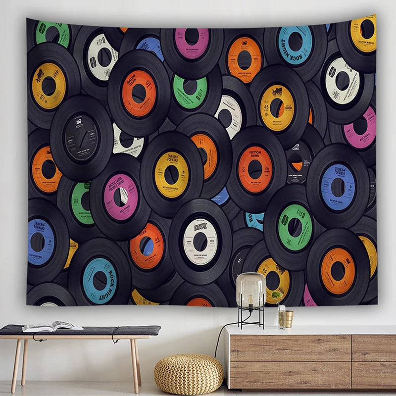 Настенный гобелен в стиле хиппи с абстрактными храмами современный макраме таро Психоделическое