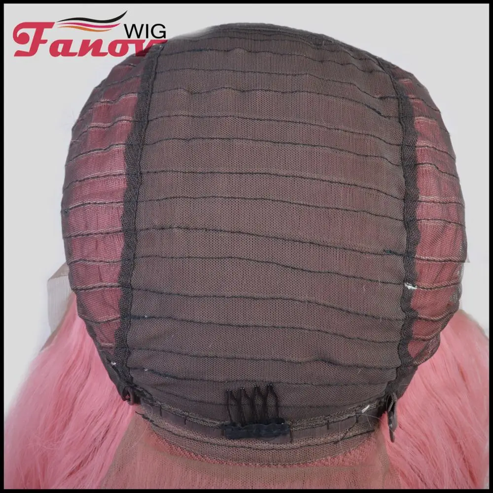 

Giulia Colorful Lace Front Long Wavy Synthetic Wigs for Women Natural Density Pink Loose Wave Heat Resistant Fiber Hair