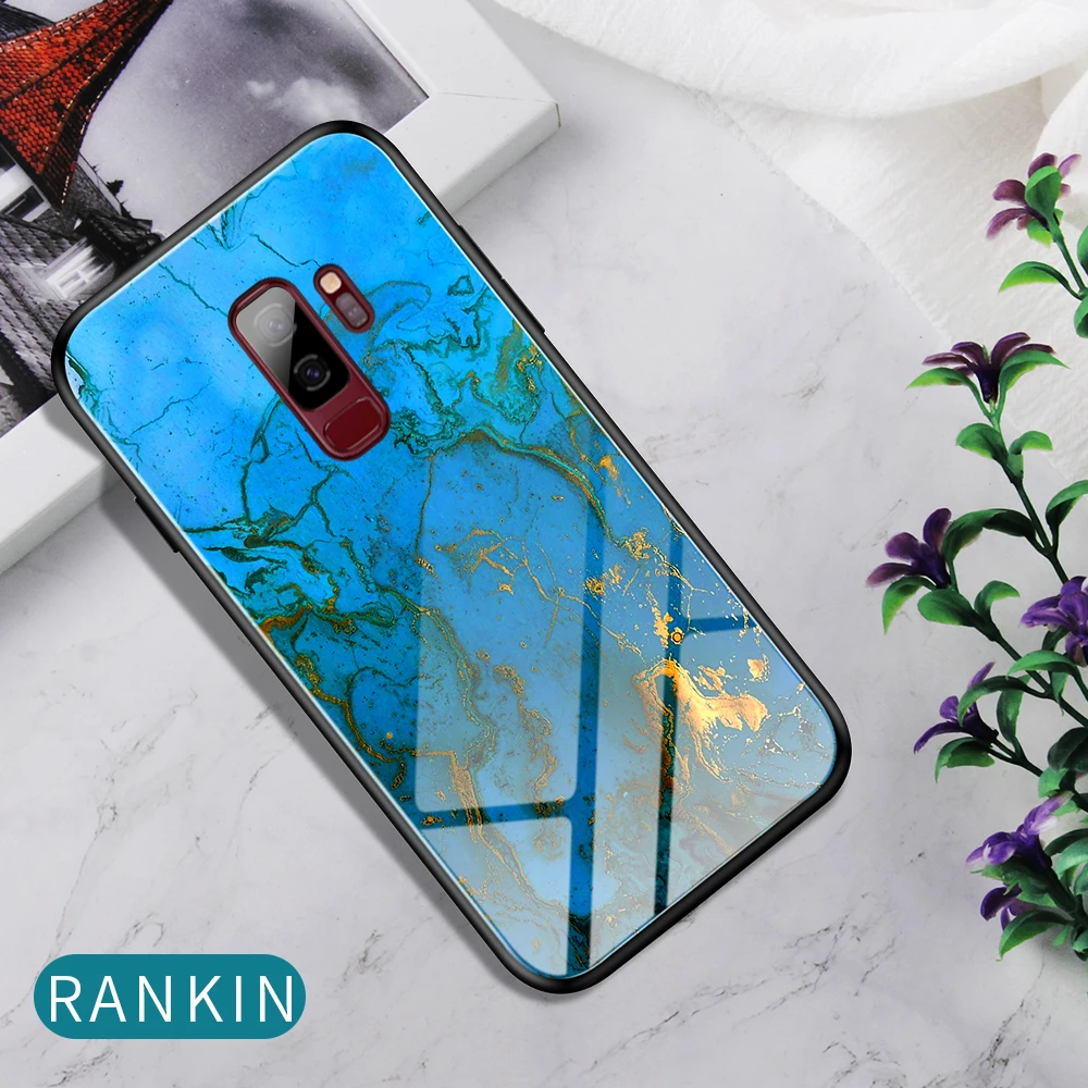 Чехол Heyytle из закаленного стекла с градиентом для samsung Galaxy S9 S10 Plus A70 A50, чехол с рисунком звездного неба для Note 9 A60
