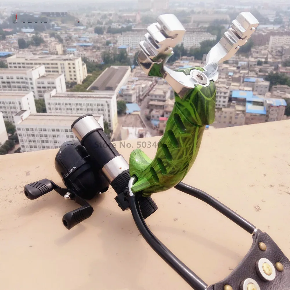 

Powerful Slingshot Fishing Hunting Set Shooting Arrow Catapult Outdoor Launcher and Precise Outdoor Fishing Hunting