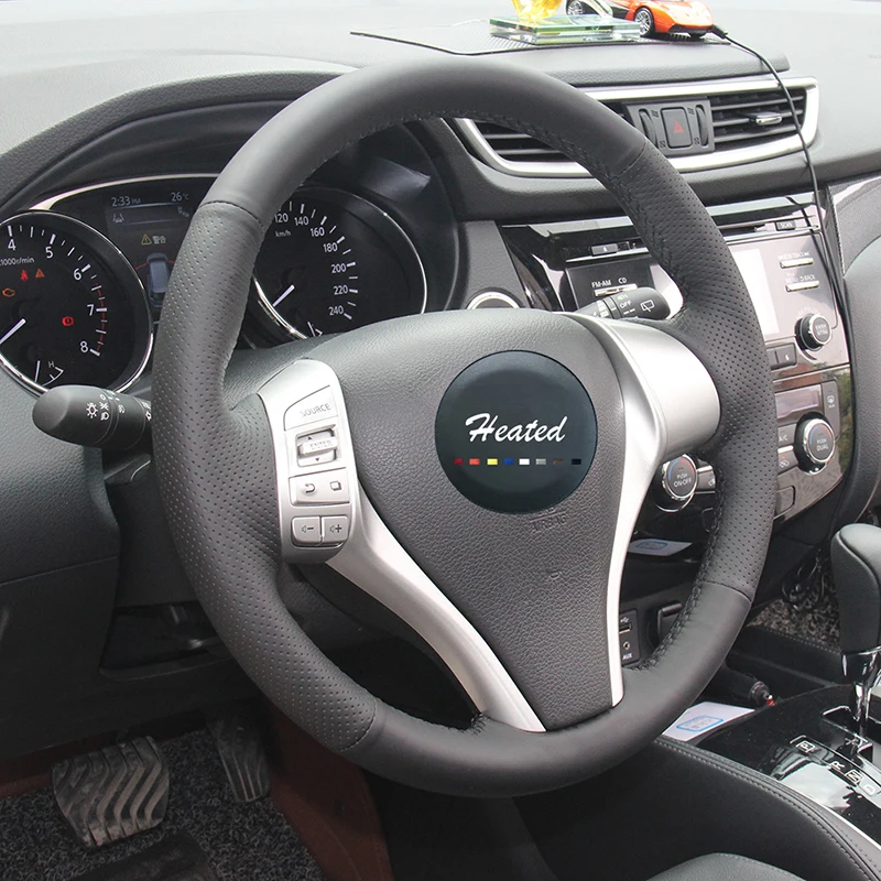 Оплетка на руль для Nissan Teana Altima 2013 2016 X Trail QASHQAI Rogue Sentra Tiida кожа из микрофибры|on the