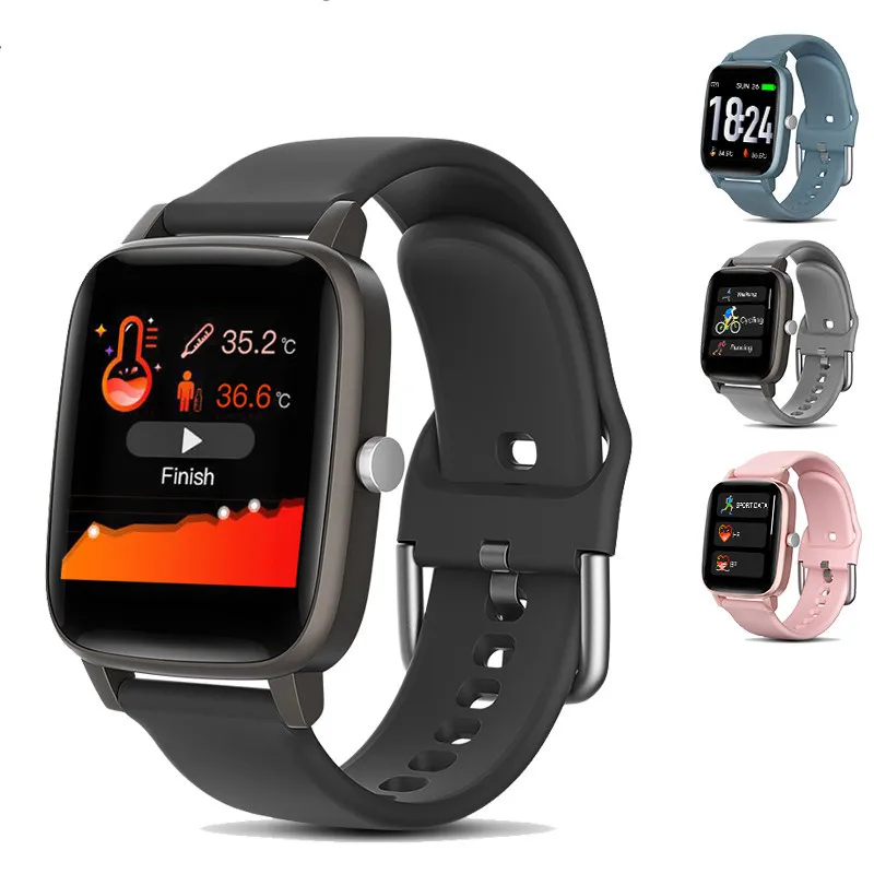 Смарт часы ZKCREATION T98 с измерением температуры тела пульсометром тонометром и