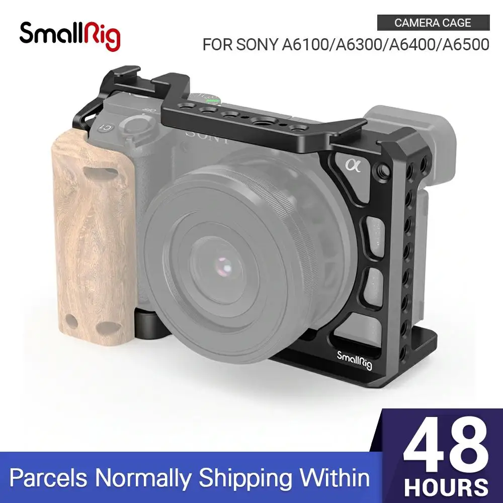 SmallRig a6400 DSLR клетка для Sony A6300/ A6400 /A6500 формованная камеры с 1/4 &quotи 3/8&quot резьбовыми