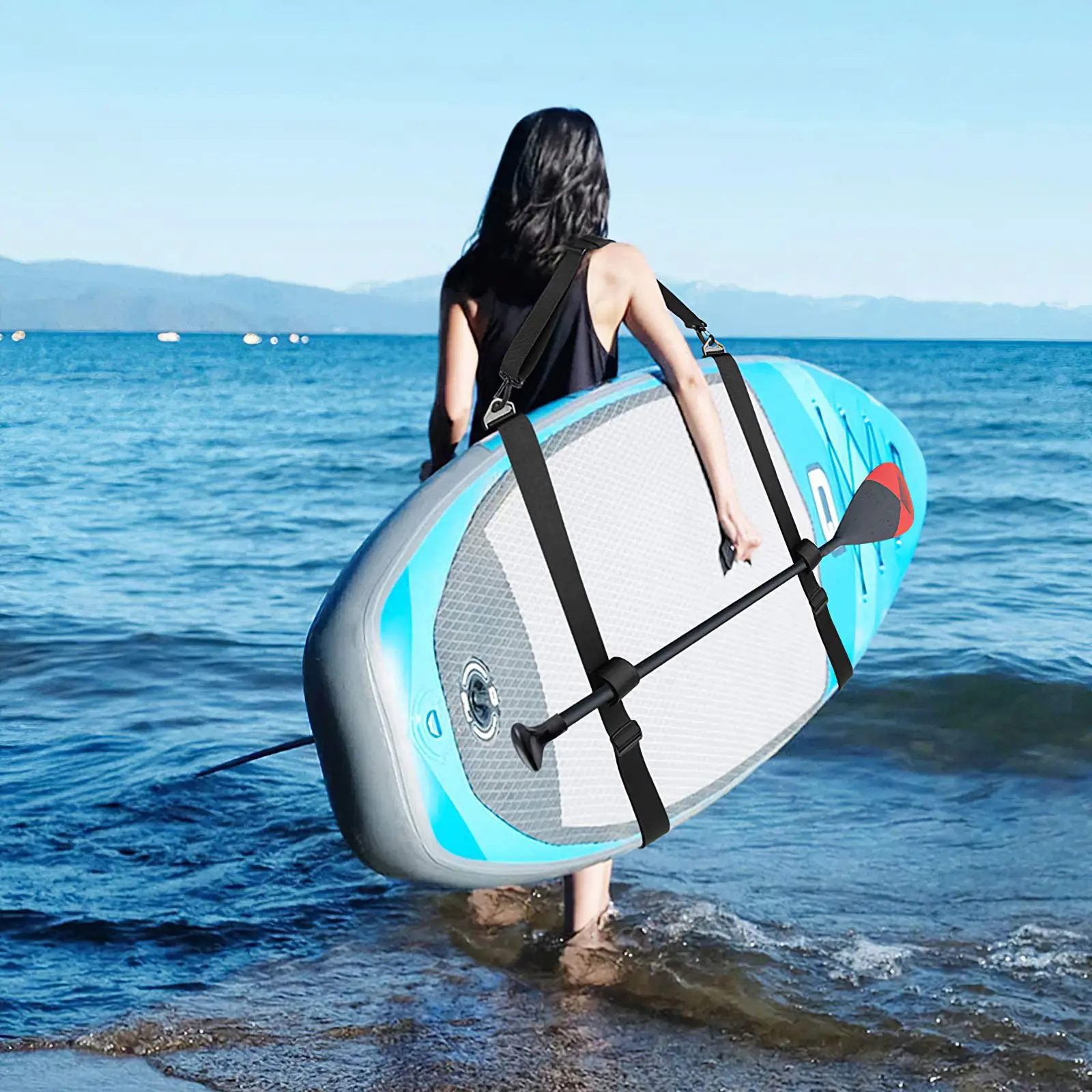 

Adjustable Surfboard Belt Kayak Carry Strap Surfboard Shoulder Strap Tie Down Strap For Kayak harness Swimming Accessories