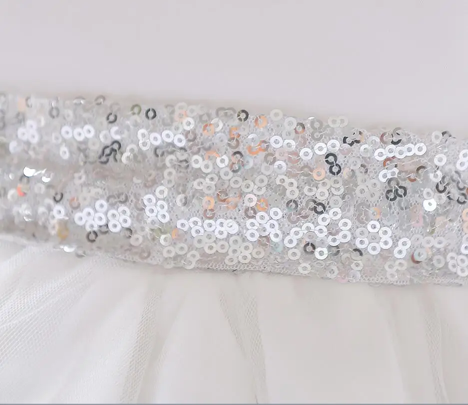 1 шт. белое платье принцессы из тюля для крещения маленьких девочек дня рождения