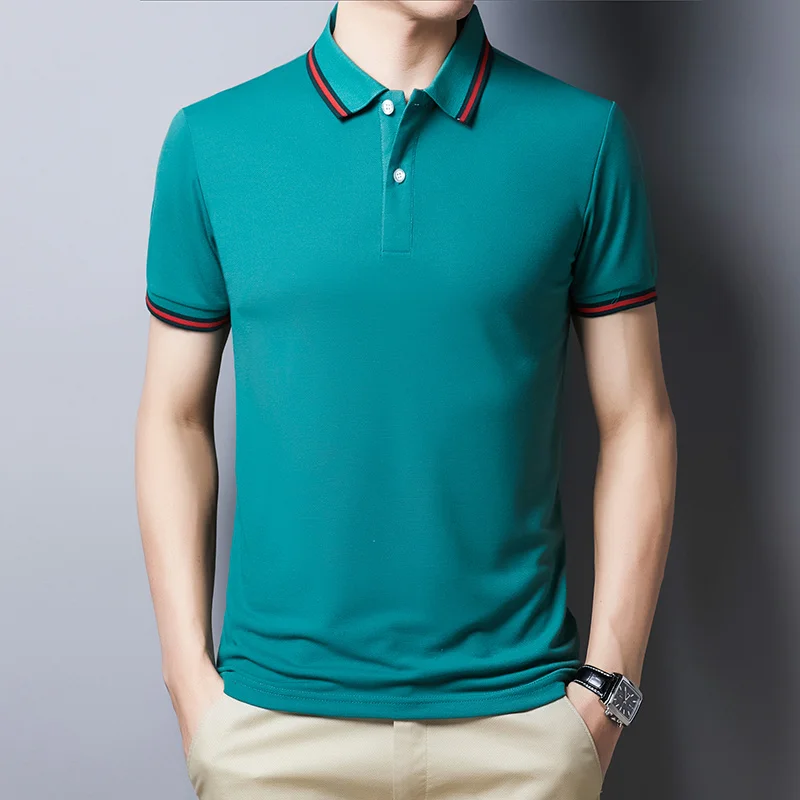 

2020 Summer New Trend Men's Fashion Casual Short Sleeve Cotton Polo Shirt Business Gentleman Clothing POLO Shirt