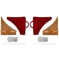15 pipes traditional natural brown pan flute g key chinese musical instrument pan pipes woodwind instrument with 15 tube