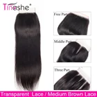 Прозрачное кружево Tinashe Hd, бразильские прямые человеческие волосы, 4x4, кружева безсреднейтрех частей, предварительно выщипанные