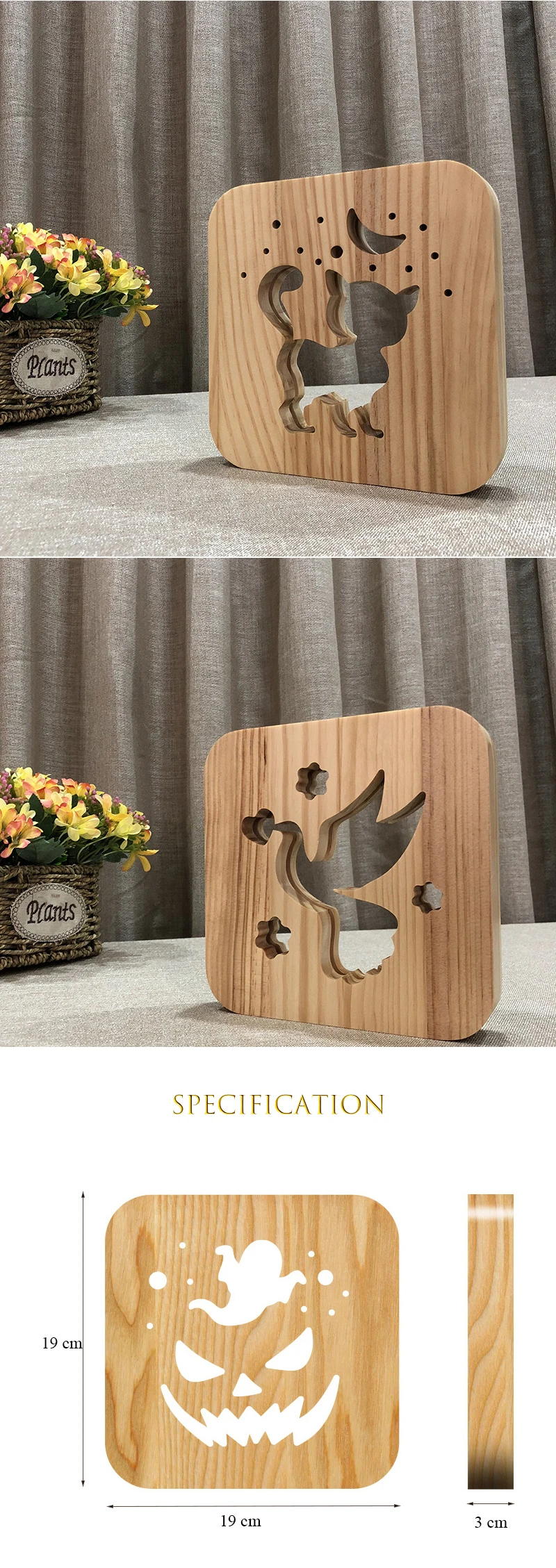 Modern Night Table Lamp Bedroom Bedside Creative Wood Led Desk Light Fixtures Art Deco tafellamp for Kid Children Christmas Gift