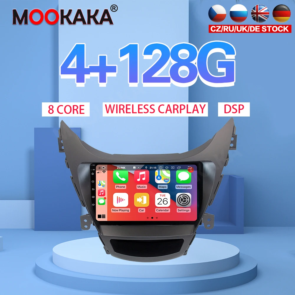

4 + 128G Android 10 Автомобильный мультимедийный DVD-плеер для Hyundai Elantra 2014 2015 Автомобильный GPS-навигатор автомобильное радио стерео Wi-Fi IPS экран