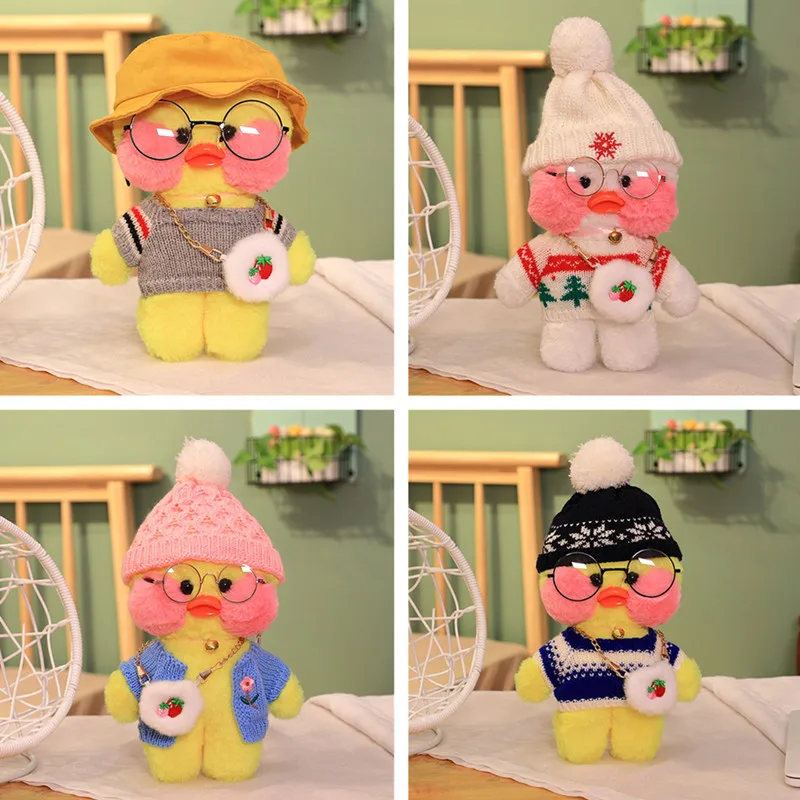 

1 шт. 20 см мягкие милые новые популярные плюшевые утки лалалафан игрушки животные куклы для девочек Дети приятный сюрприз рождественские по...