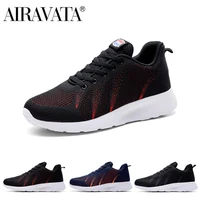 airavata mens mesh lace up summer running sneakers flat casual sports breathable fashion male non slip light gym footwear