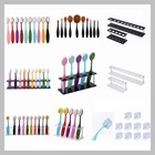 Овальный держатель для кистей с 510 отверстиями, стойка, акриловая подставка идеально подходит для хранения овальных кистей для растушевки, используемых для изготовления открыток для цветов