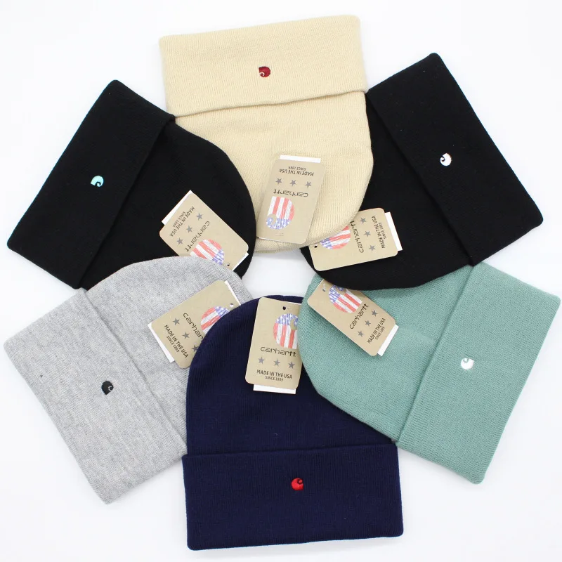 

Knitted Hat European and American Fashion Clothing Hip Hop Skateboard Warm Wool Hat High Quality Small Embroidered Style Feature