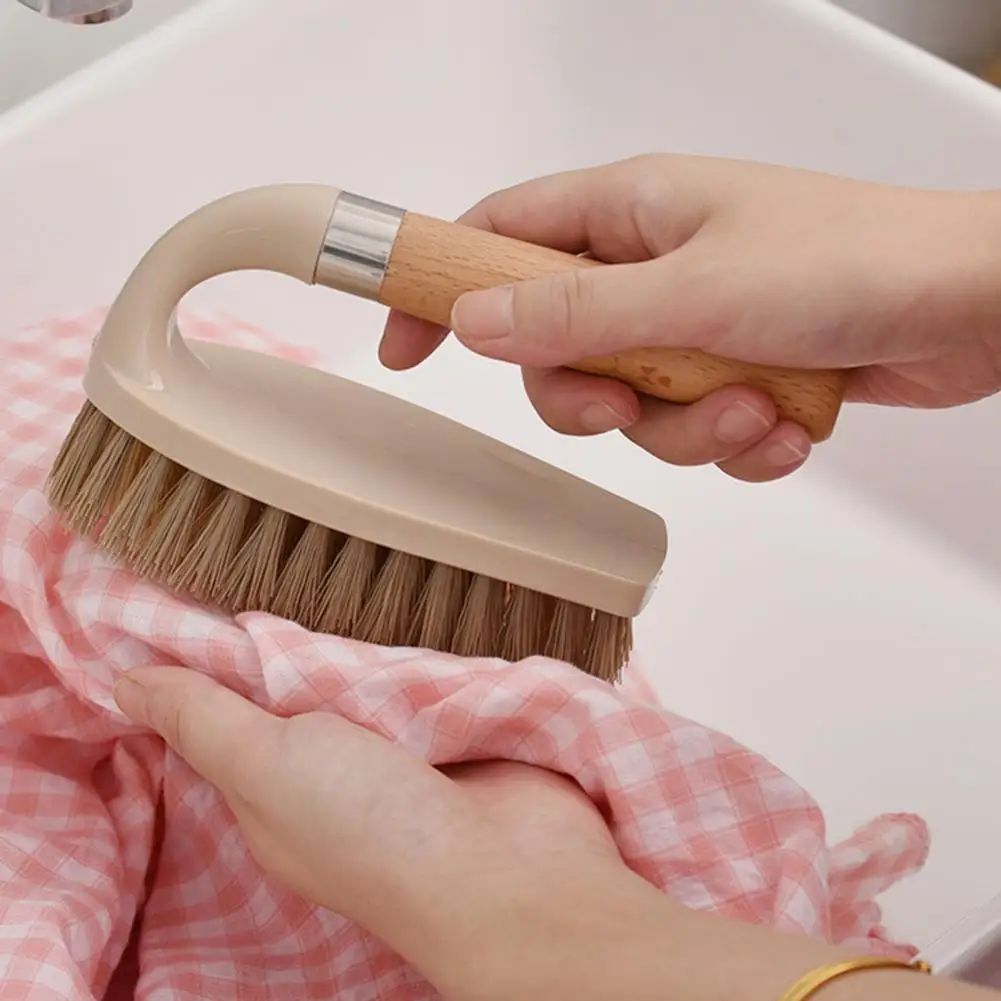 Обувь многофункциональная Чистящая Щетка с деревянной ручкой жесткой щетиной