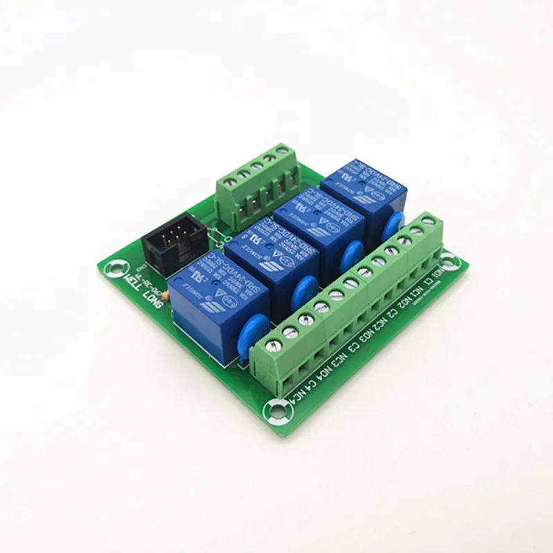 4 Channel PNP Type 9V 10A Power Relay Interface Module SONGLE SRD-9VDC-SL-C Relay. | Relays