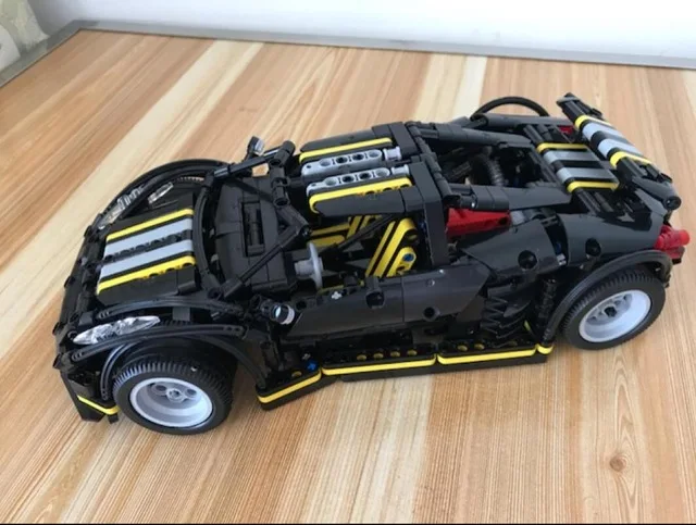 without motor part DHL 20087 MOC-16915 McLaren P1 скоростной автомобильный набор приложение RC моторная техника автомобильные игрушки строительные блоки кирпичи детские игрушки рождественские подарки - Цвет: without motor part