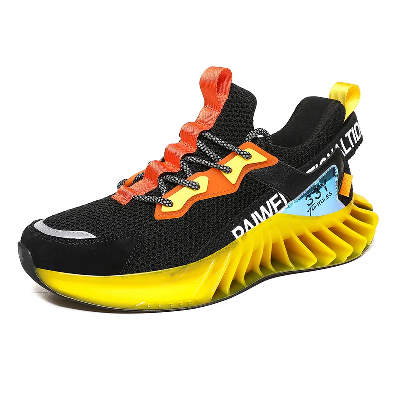 Running Shoes Men Air Cushion Outdoor Mans Footwear Sports Shoes Black Breathable Casual Athletic Trainers 2021 New Men Sneakers
