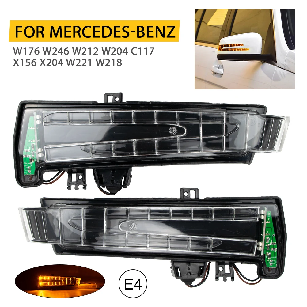 Luz LED intermitente para espejo retrovisor de coche, para mercedes-benz W221 W212 W204 W176 W246 X156 C204 C117 X117