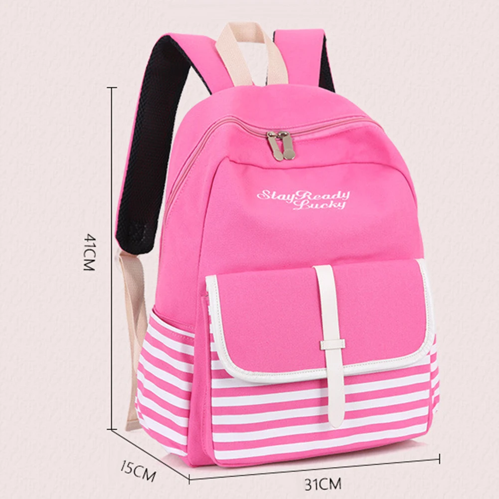 2020 модный рюкзак в полоску с вышитыми буквами школьный Наплечная Сумка mochilas bonitas