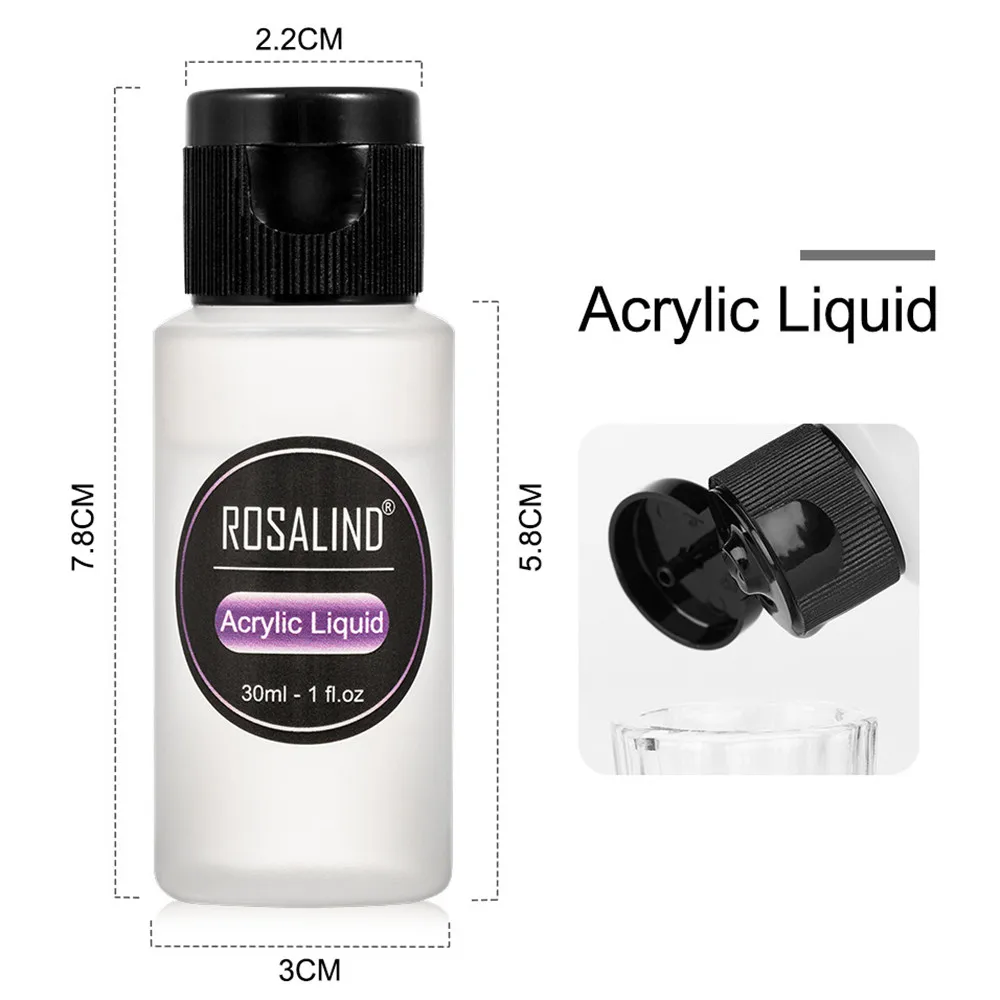 6/7 шт./компл. Горячая жидкая акриловая пудра Набор для наращивания ногтей