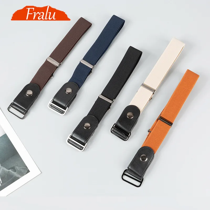 2019 ремень без пряжки для джинсовых брюк платья эластичный пояс женщин/мужчин