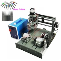usb mini diy 3020 cnc router 4 axis pcb engraving milling cutting machine woodworking tools