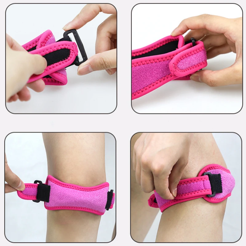 

1PCS Adjustable Knee Patellar Tendon Support Strap Band Knee Support Brace Pads for Running basketball Outdoor Sport