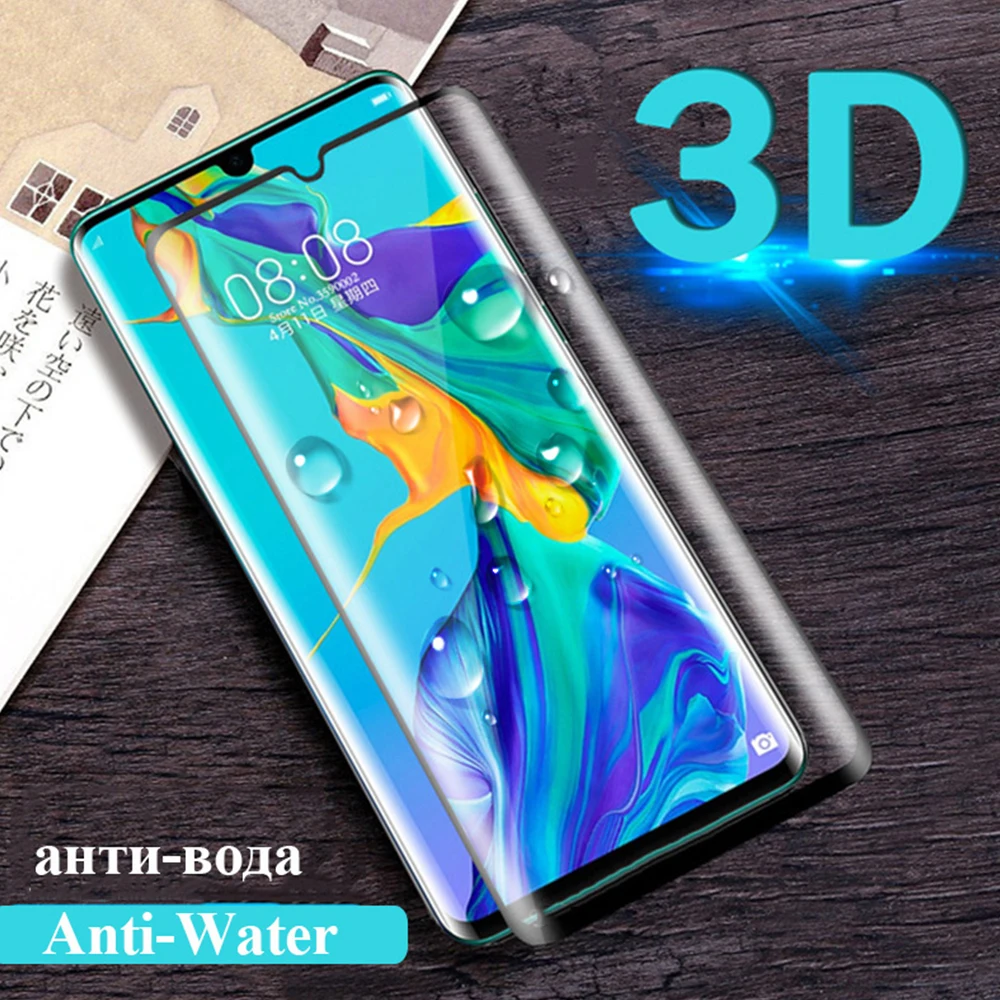 Для huawei P30 Lite, закаленное стекло, полный экран, протектор для huawei P 30 P30 Pro, защитное стекло, пленка, изогнутая защита экрана