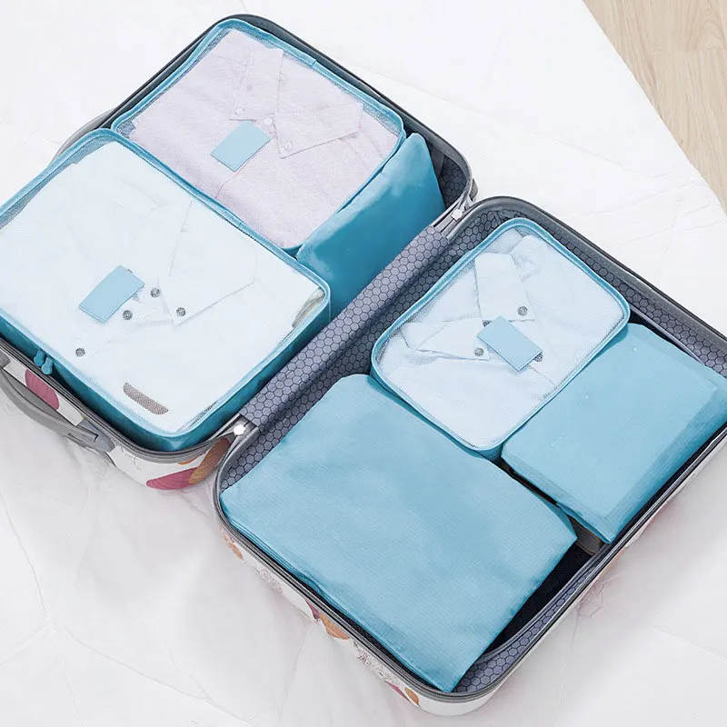 

Travel Packing Cubes Set Toiletry Kits Bag Luggage Organizers Travel Storage Bags Travel Multi-functional Clothing MH88