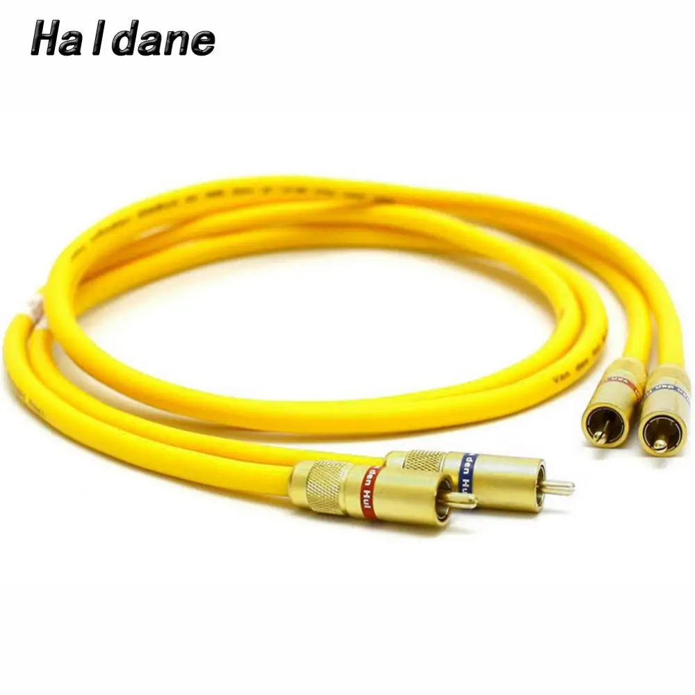 

Haldane pair HIFI Audio Amplifier CD DVD player Van Den Hul VDH Hybrid RCA Audio Interconnect Cable 2 RCA to 2 RCA Cable