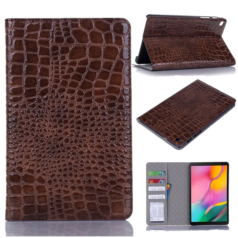 Crocodile Pattern PU Learher Case For Samsung Galaxy Tab A 8.0'' 2019 S Pen Cover SM-P200 SM-P205 Funda Capa | Компьютеры и