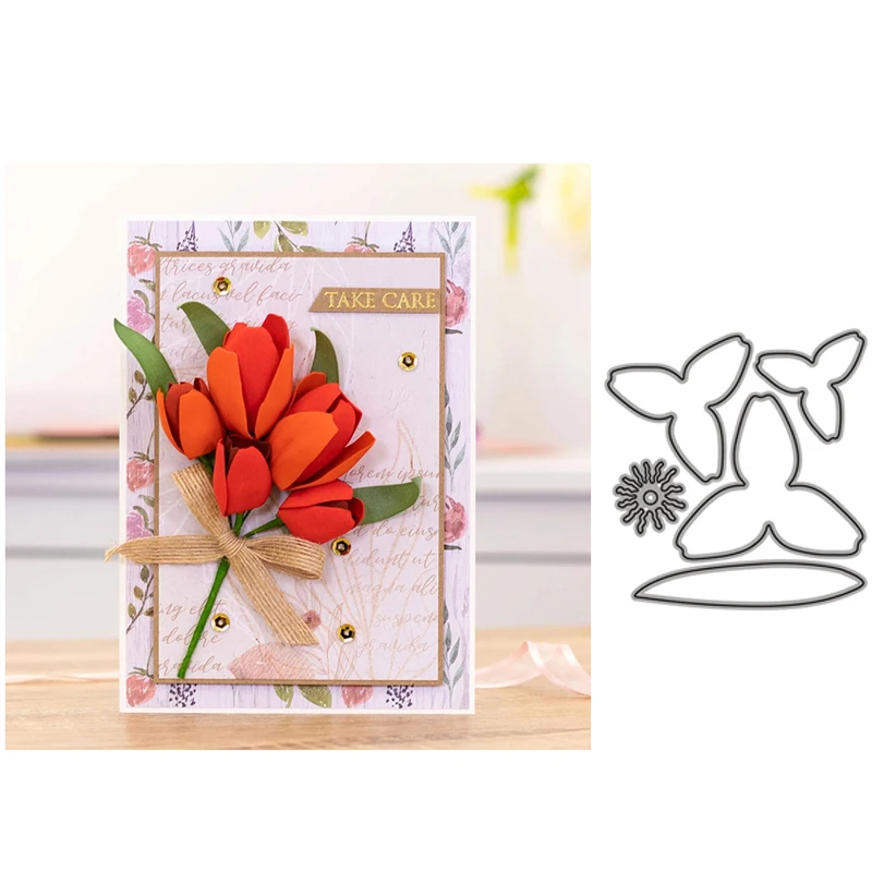 

Flower Metal Cutting Dies for Scrapbooking Handmade Tools Mold Cut Stencil New 2021 DIY Card Make Mould Model Craft Decoration